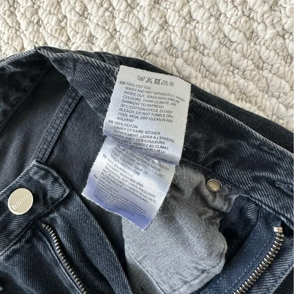 Toteme Black Regular Fit Straight Jeans - Picture 6 of 9